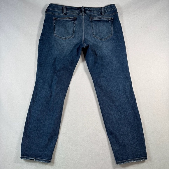 Silver Jeans Womens 18 Blue Boyfriend Straight Mid Rise Medium Wash Stretch - Picture 2 of 11